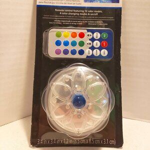 LED POOL LIGHT w/ REMOTE - MAGNETIC for ABOVE GROUND POOLS - by MAINSTAYS